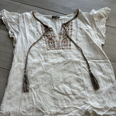 White indie blouse 