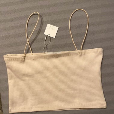 Pull&Bear geripptes Crop-Top L