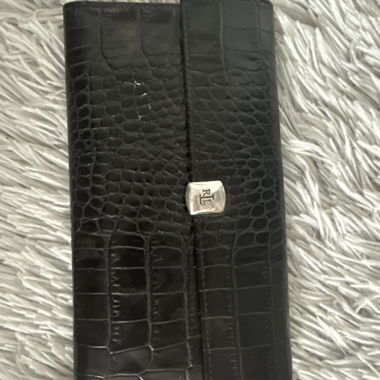 Vintage RalphLauren Black Alligator Leather Wallet