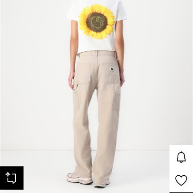 CARHARTT WIP Beige Boyfriend Jeans NEW