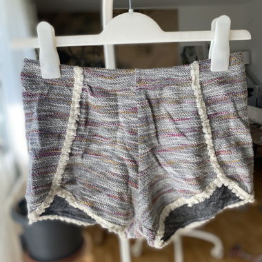 Gestrickte Shorts mit Fransen S