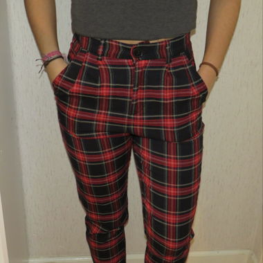 Pantalons aux carrés 