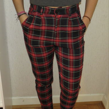 Pantalons aux carrés 