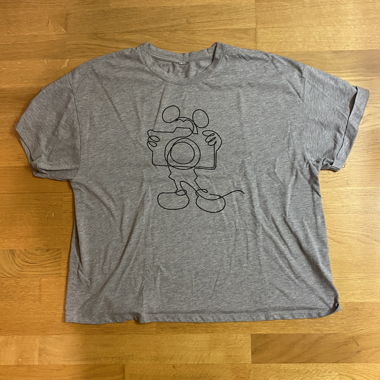 Graues T-Shirt mit Maus-Print