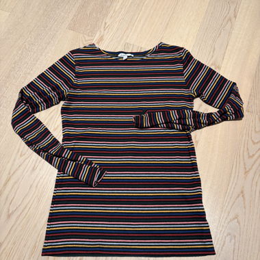 Gestreiftes Longsleeve Kleid