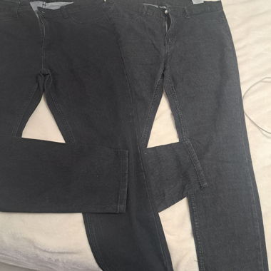 2 jeans gris pour femme
