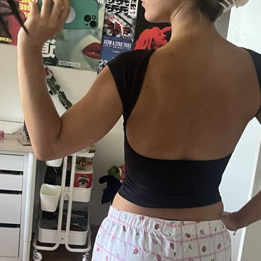 Top Nero Schiena Nuda