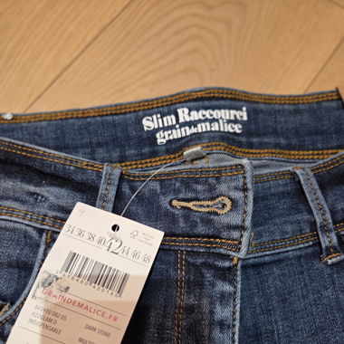 Pantalon jean slim raccourci