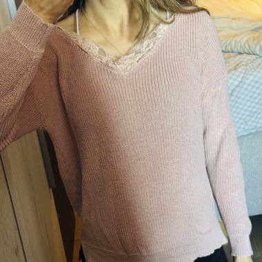 Rosa Strickpulli