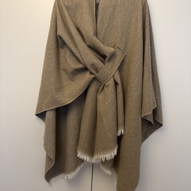  Neutral Wrap / Poncho Style Shawl 