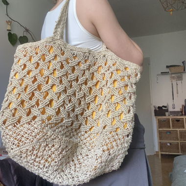 Borsa Tote all’Uncinetto