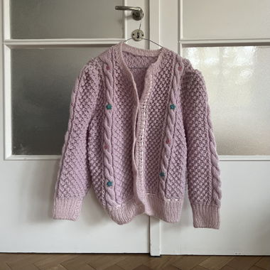 Vintage Cardigan in Babyrosa