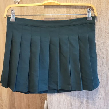 Pleated mini skirt