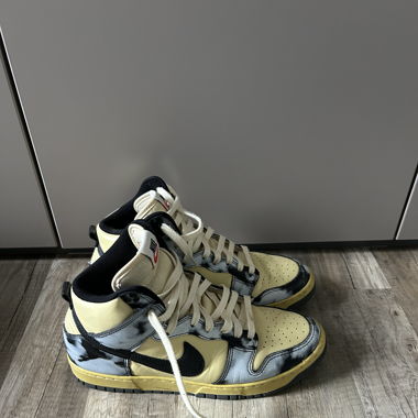 Nike Dunk High Black Açid wash