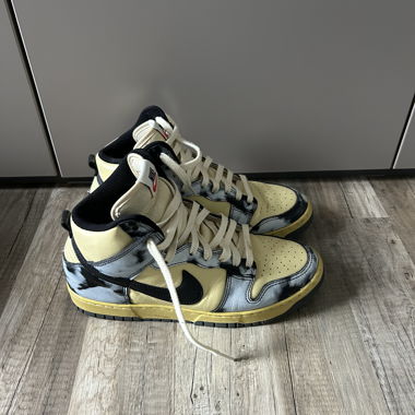 Nike Dunk High Black Açid wash