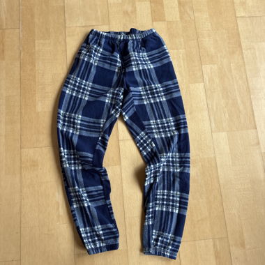 Pantaloni da ginnastica in pile a quadri
