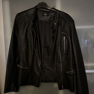 Fake Lederjacke