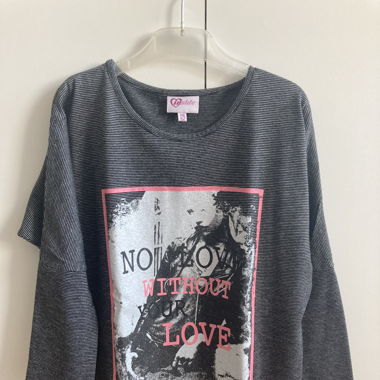 Langarmshirt mit Print, Gr. 146/152