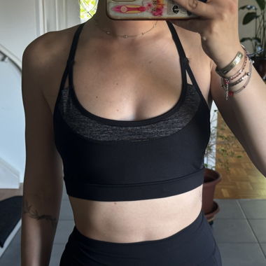 Haut de sport-BH noir