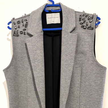 Gillet in grey color, LIKE NEW