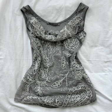 Vintage Eclipse Sheer Top Size M 