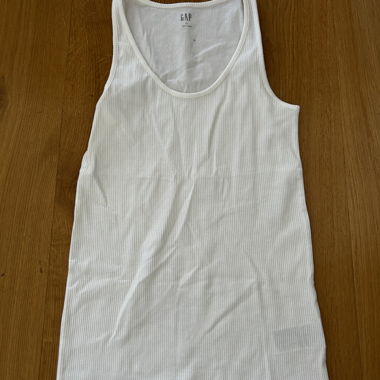 GAP weiss geripptes Tanktop XS