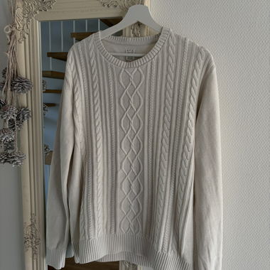 GAP Zopfmuster Pullover creme M