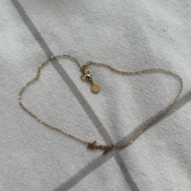 Halskette goldfarben