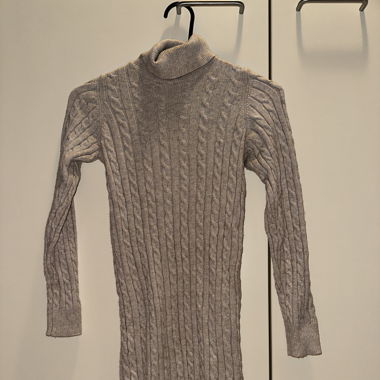 Strickkleid beige