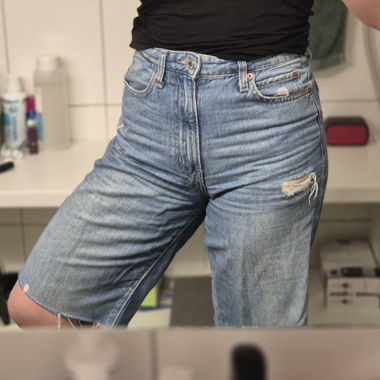 Shorts en jean mom