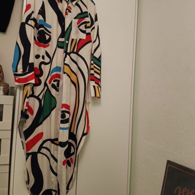 Buntes Hemdblusenkleid