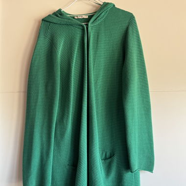Cardigan mit Kapuze grün Cecil