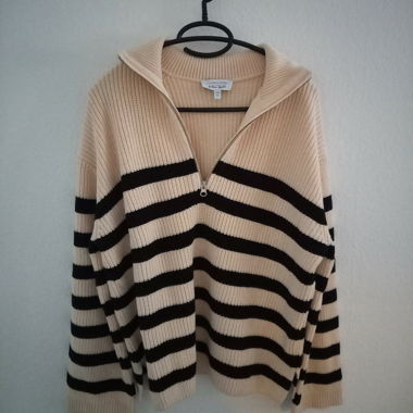 Strickpullover gestreift