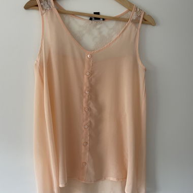 Chemisier sans manches de couleur rose d'Amisu