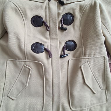 Veste ou duffel-coat court, beige - Taille 42