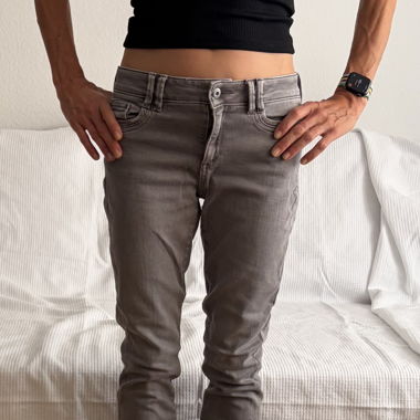 Jeans slim ESPRIT gris