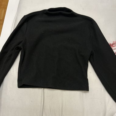 Crop top fleece sweater