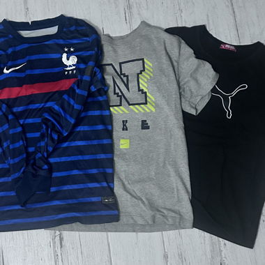 Lot t shirt Maillot France Nike enfant