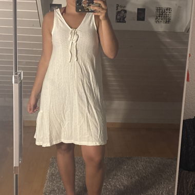 White A-line Dress