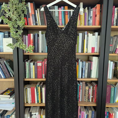 Mango Mesh Kleid Leo Muschelsaum