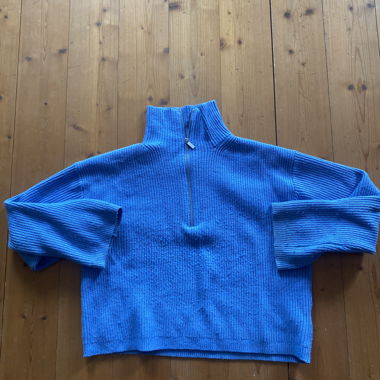 Blue wool sweater