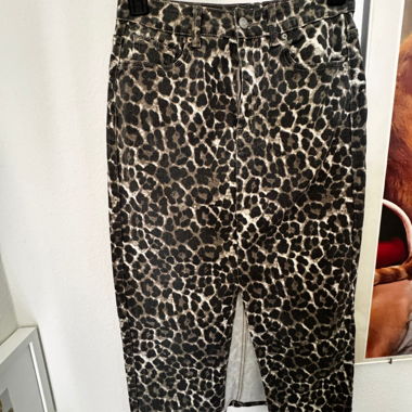 Jupe-Jeans Léopard