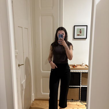 Pantalone tailleur nero Massimo Dutti