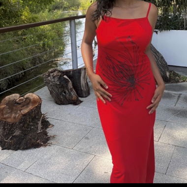 red maxi dress 