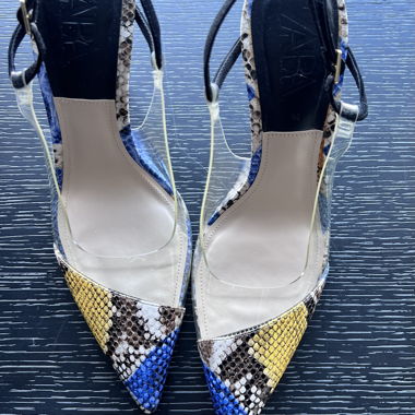 Zara décolleté con stampa serpente - Taglia 39