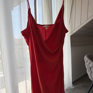 Orange Rotes Sommerkleid