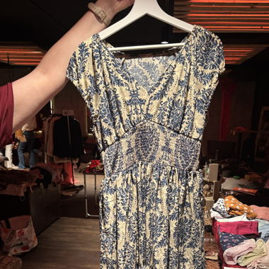 Robe longue imprimée