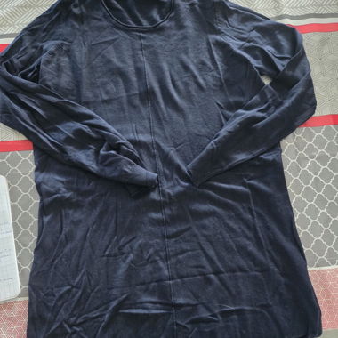Top mit langen Ärmeln marineblau
