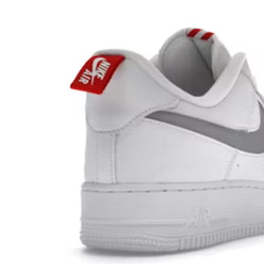 Nike Air Force 1,neu, Weiß/University Red/Metall