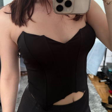 Schwarzes Corset von Bershka